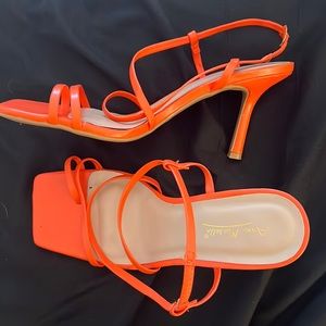 orange heels